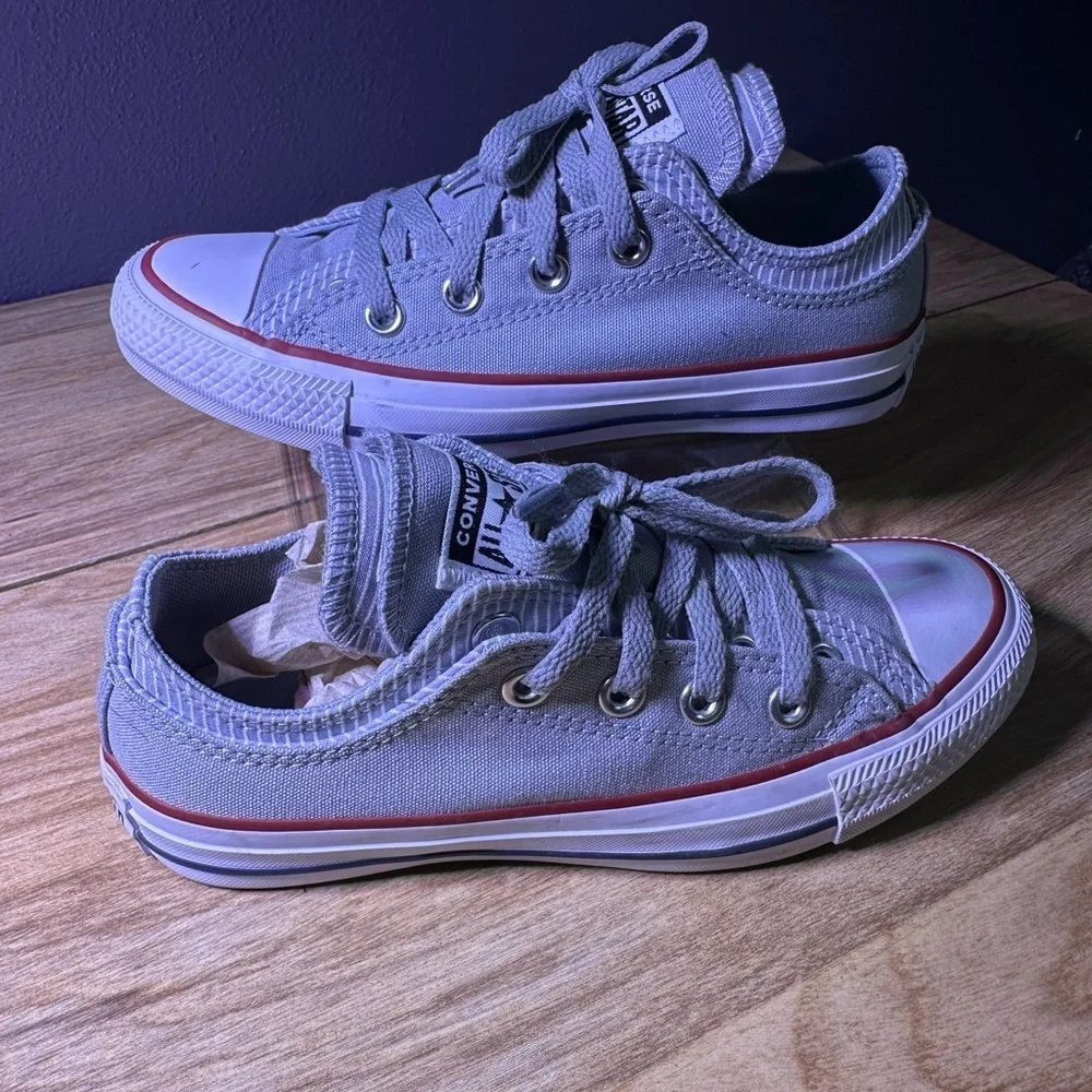 Converse Classic Gray and White Sneakers